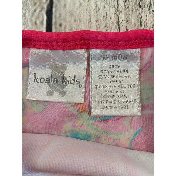 KOALA KIDS Girl’s Cherries One Piece Swimsuit / Size: 12 Months - Picture 2 of 4